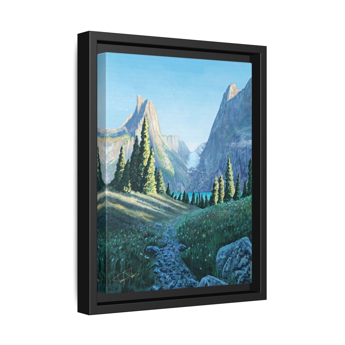 "Northern Pines" Framed canvas