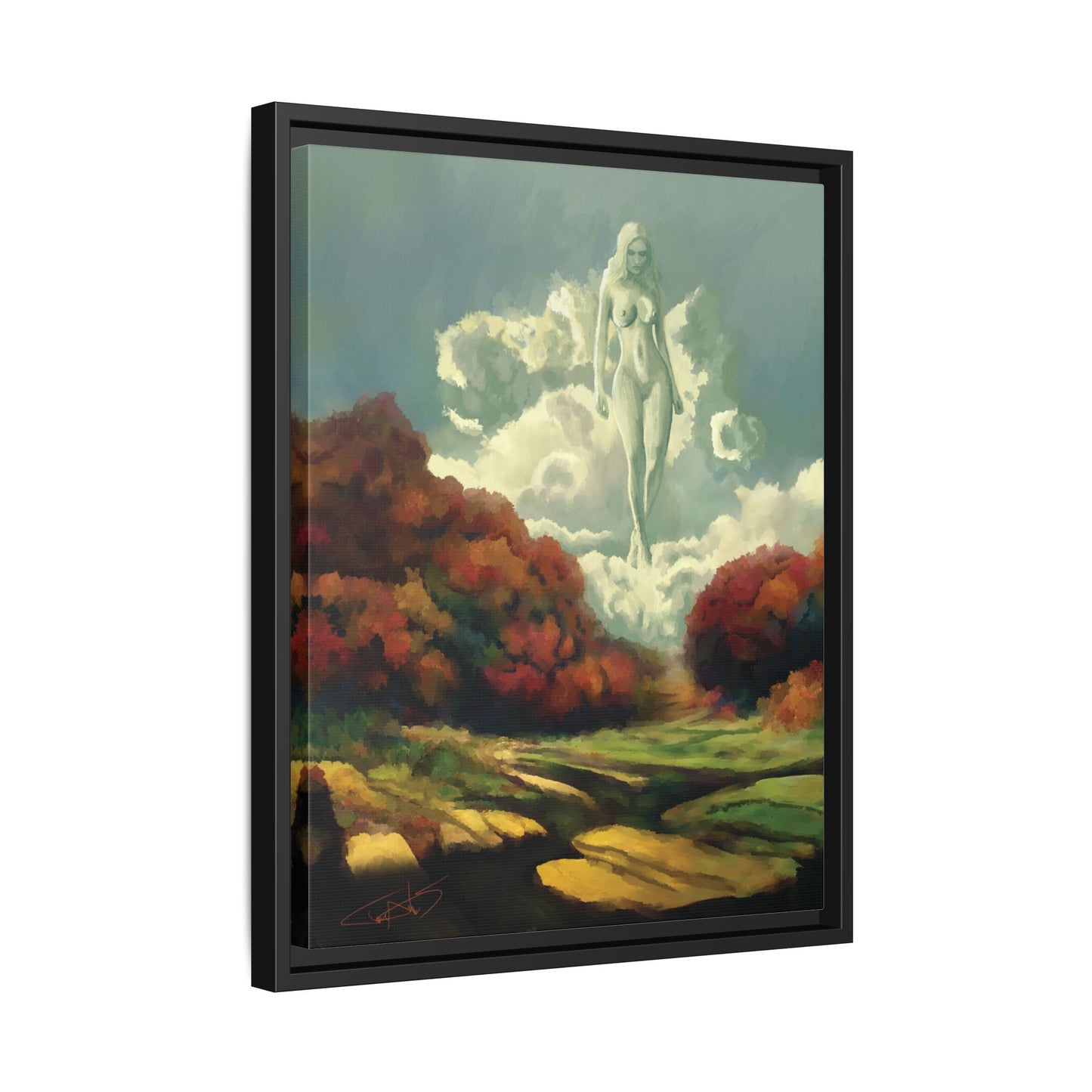 "Nephology" Framed canvas