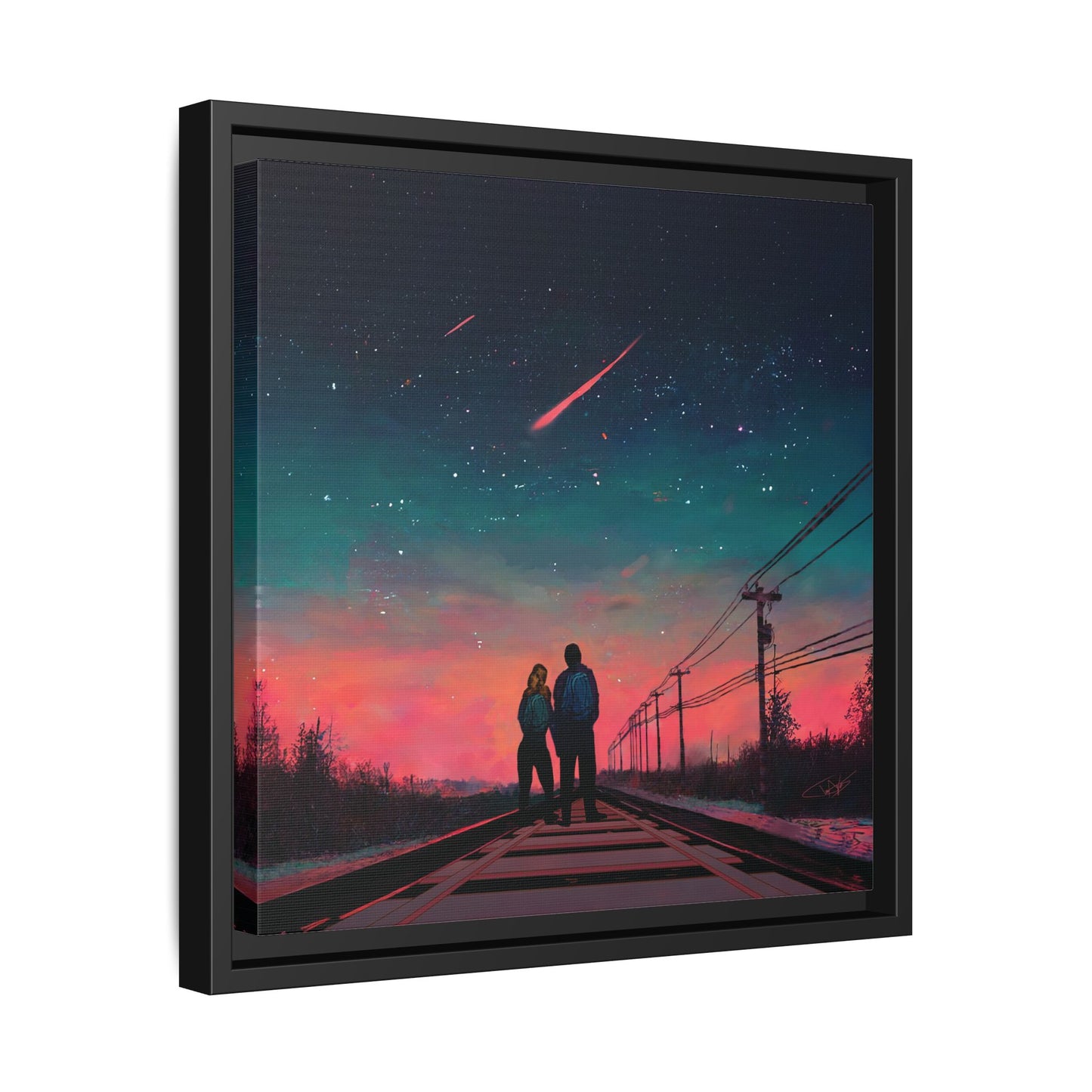 "Time Stood Still" Framed canvas