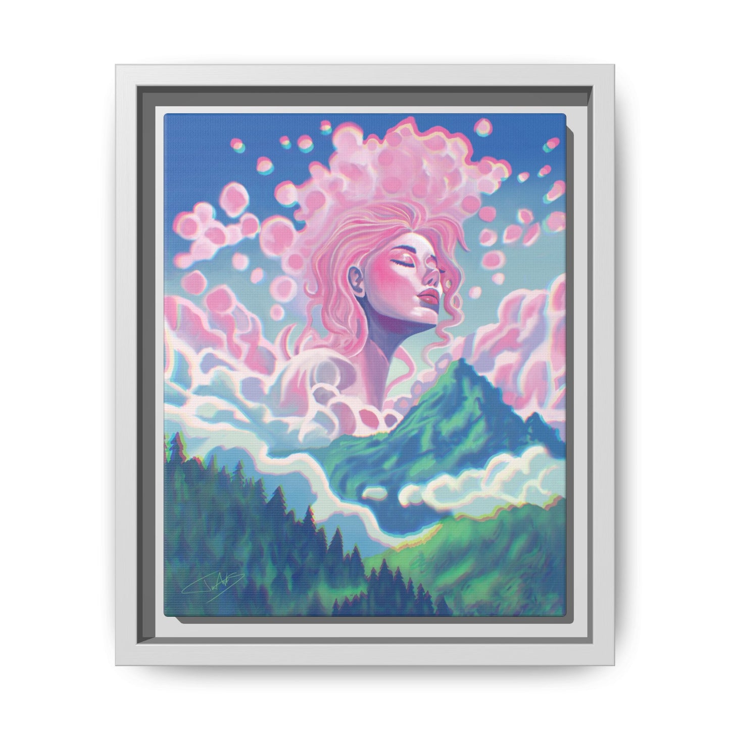 "Dawn" Framed canvas