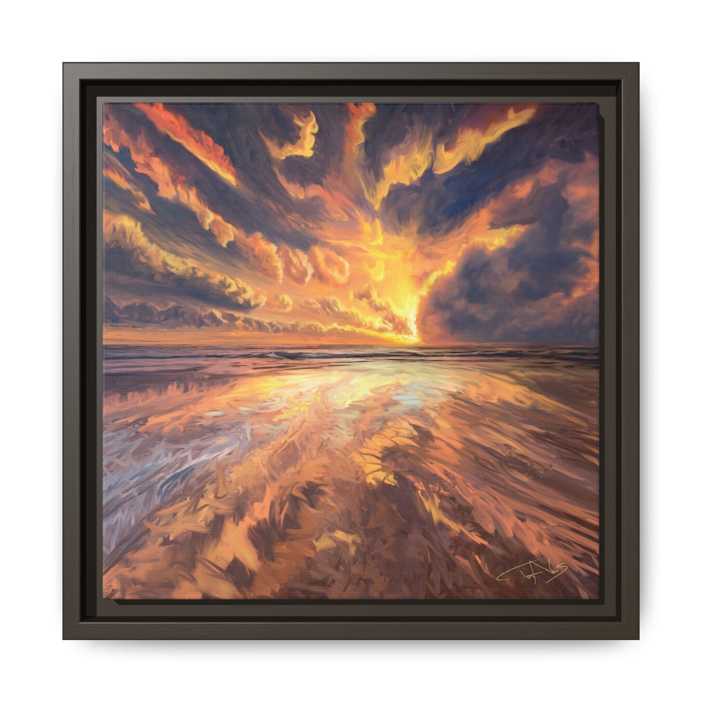 "Approaching the Infinite" Framed canvas