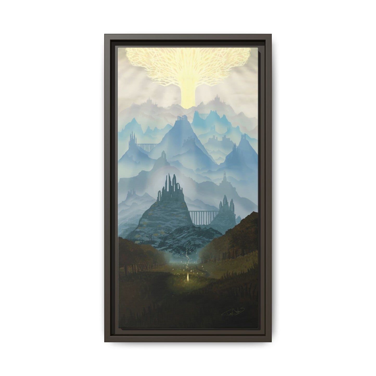 "Lands Between" Framed canvas