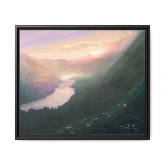 "Morning Glow" Framed canvas