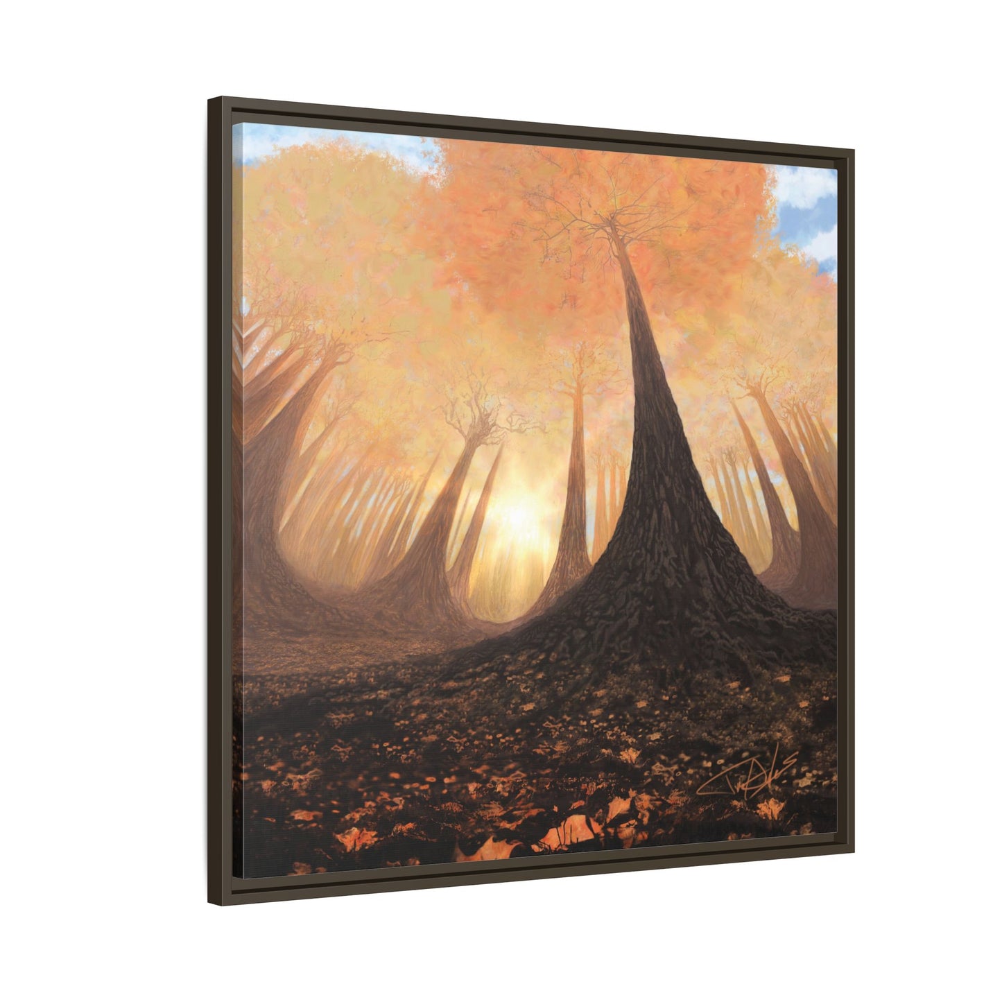 "Fall Painting" Framed canvas