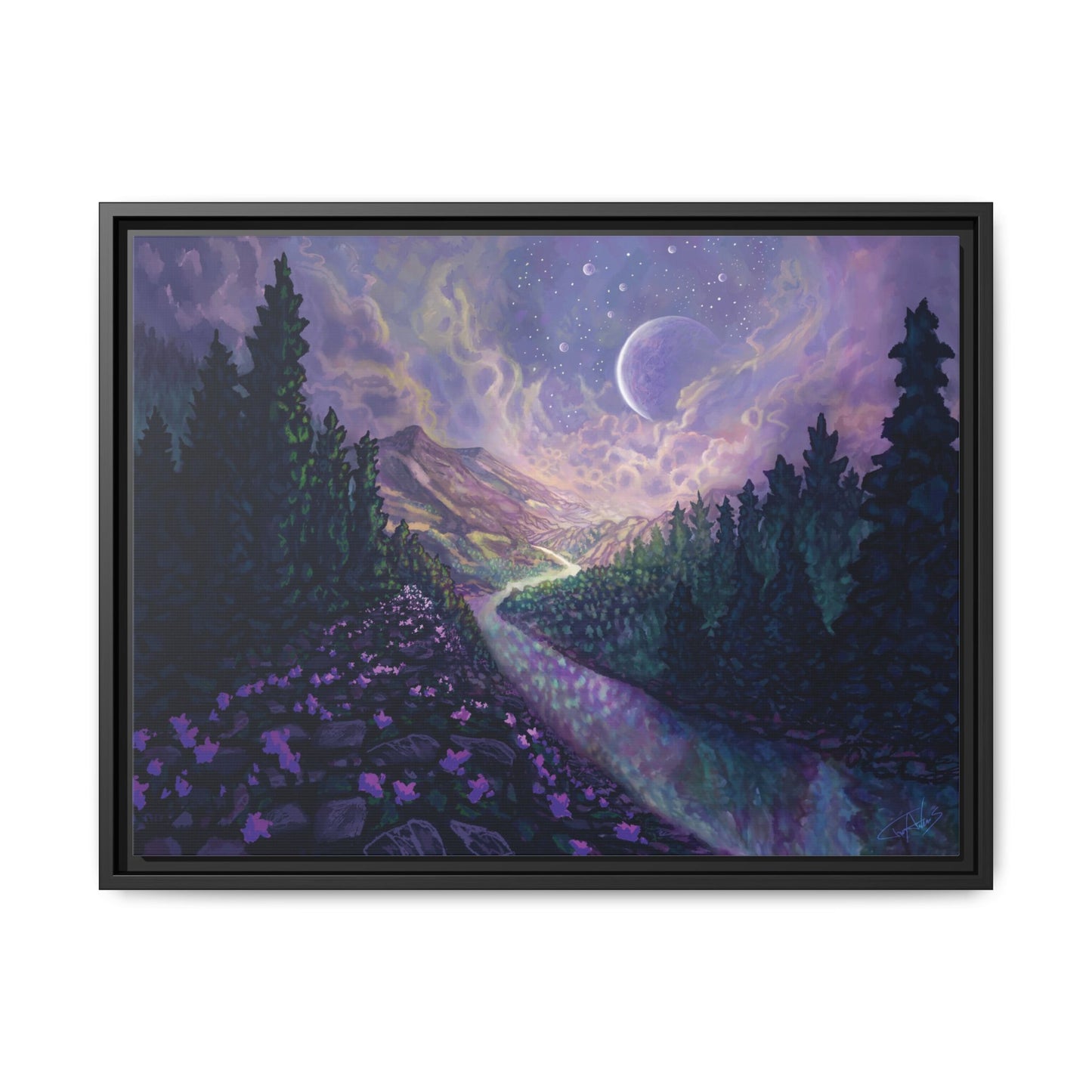 "Stella Nox" Framed canvas