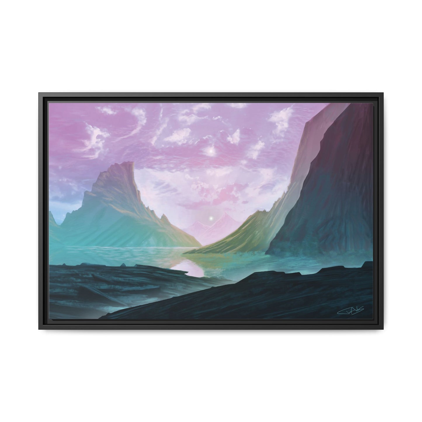 "Frontier" Framed canvas