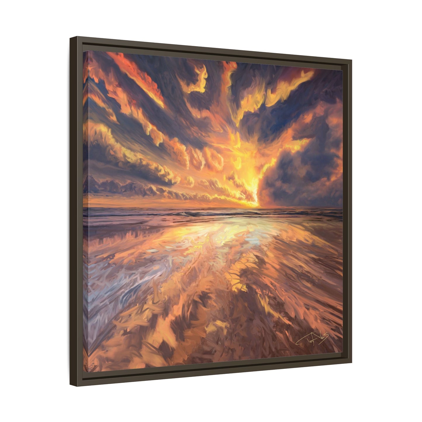 "Approaching the Infinite" Framed canvas