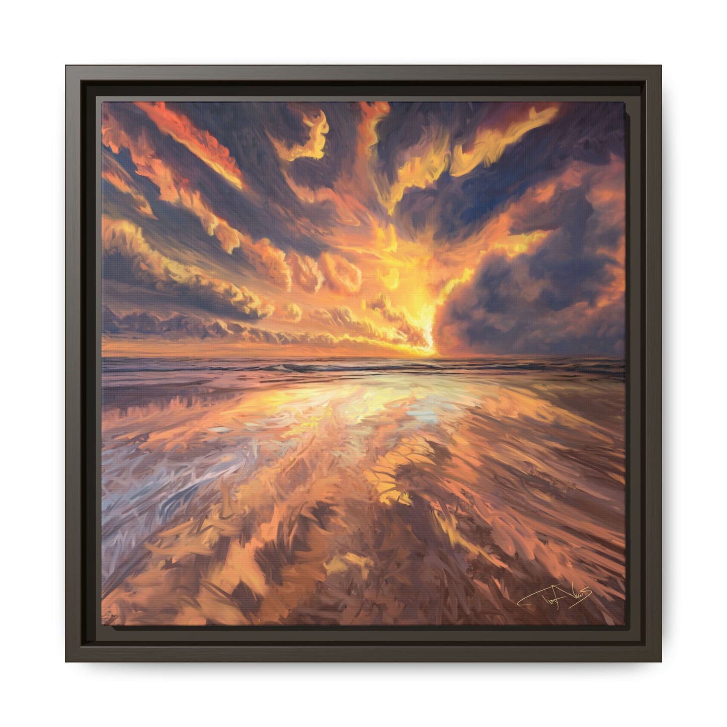 "Approaching the Infinite" Framed canvas