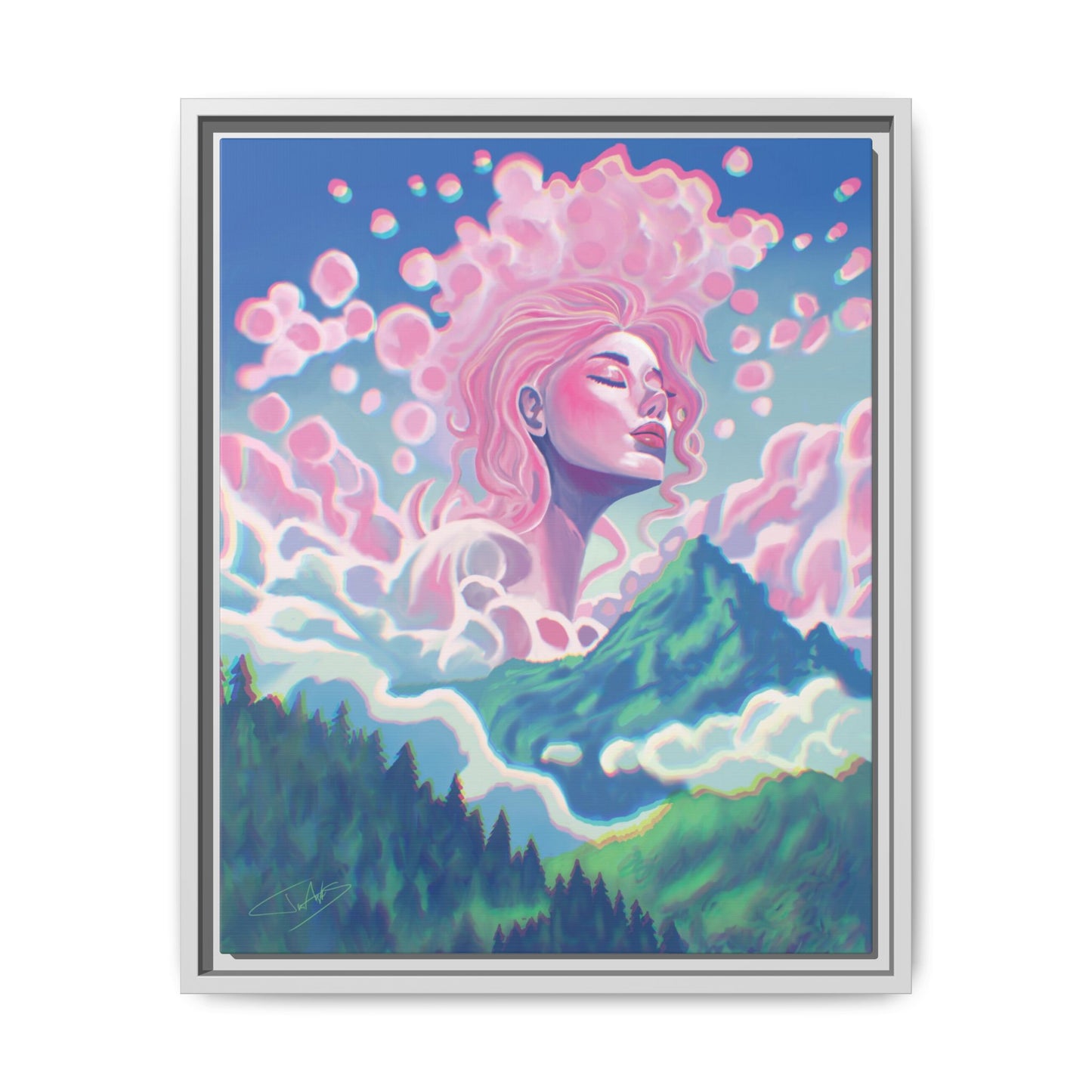 "Dawn" Framed canvas