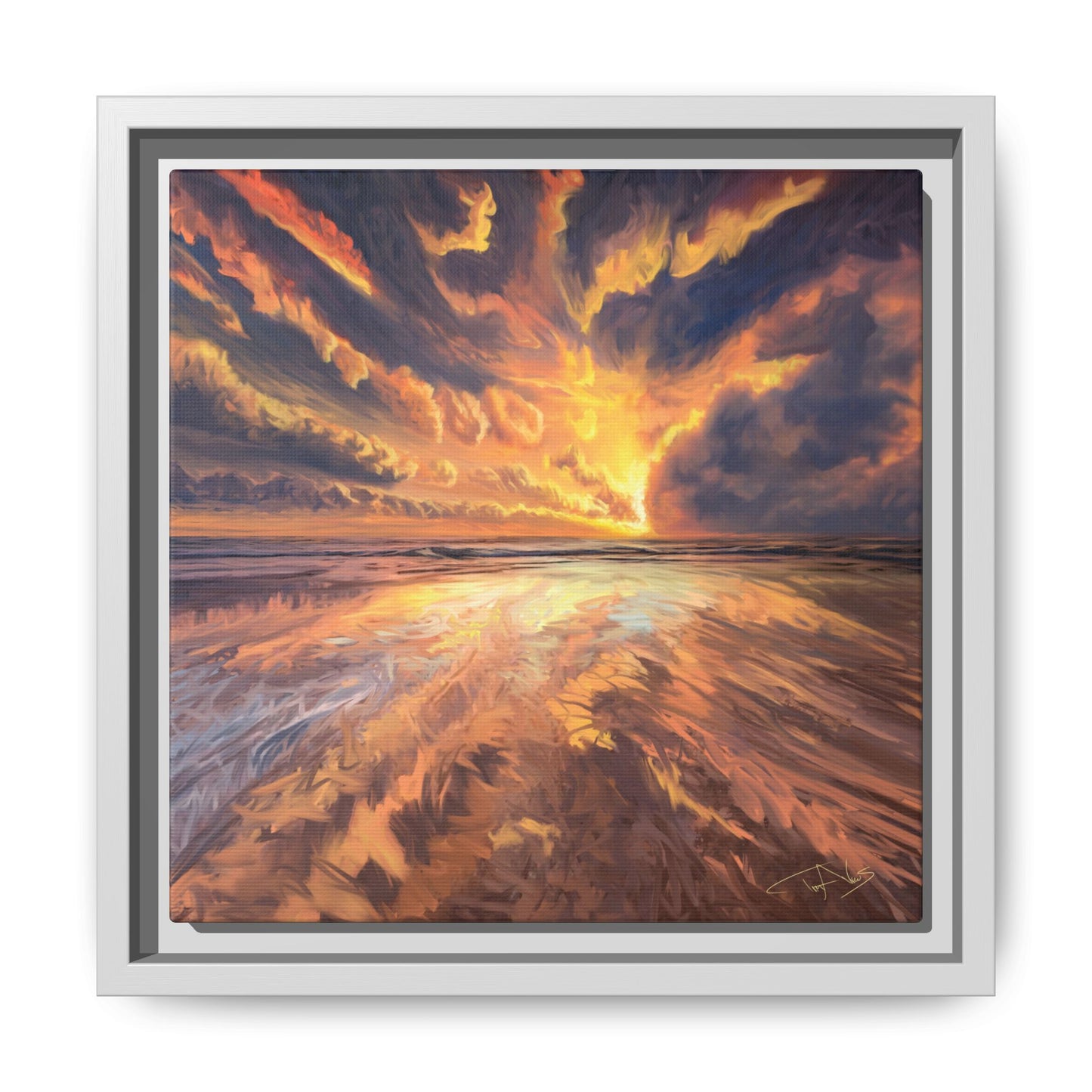 "Approaching the Infinite" Framed canvas