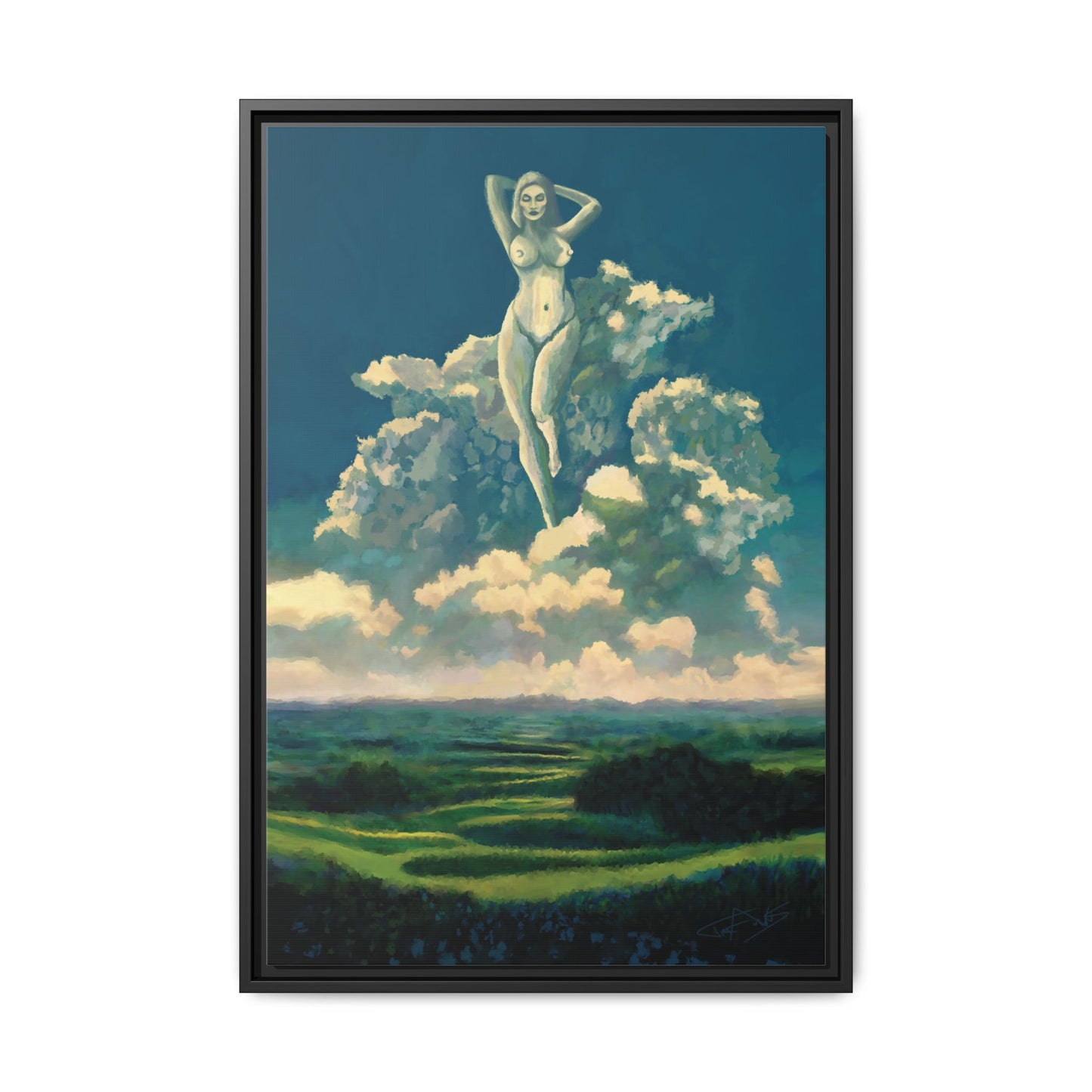 "Sky Dancer" Framed canvas