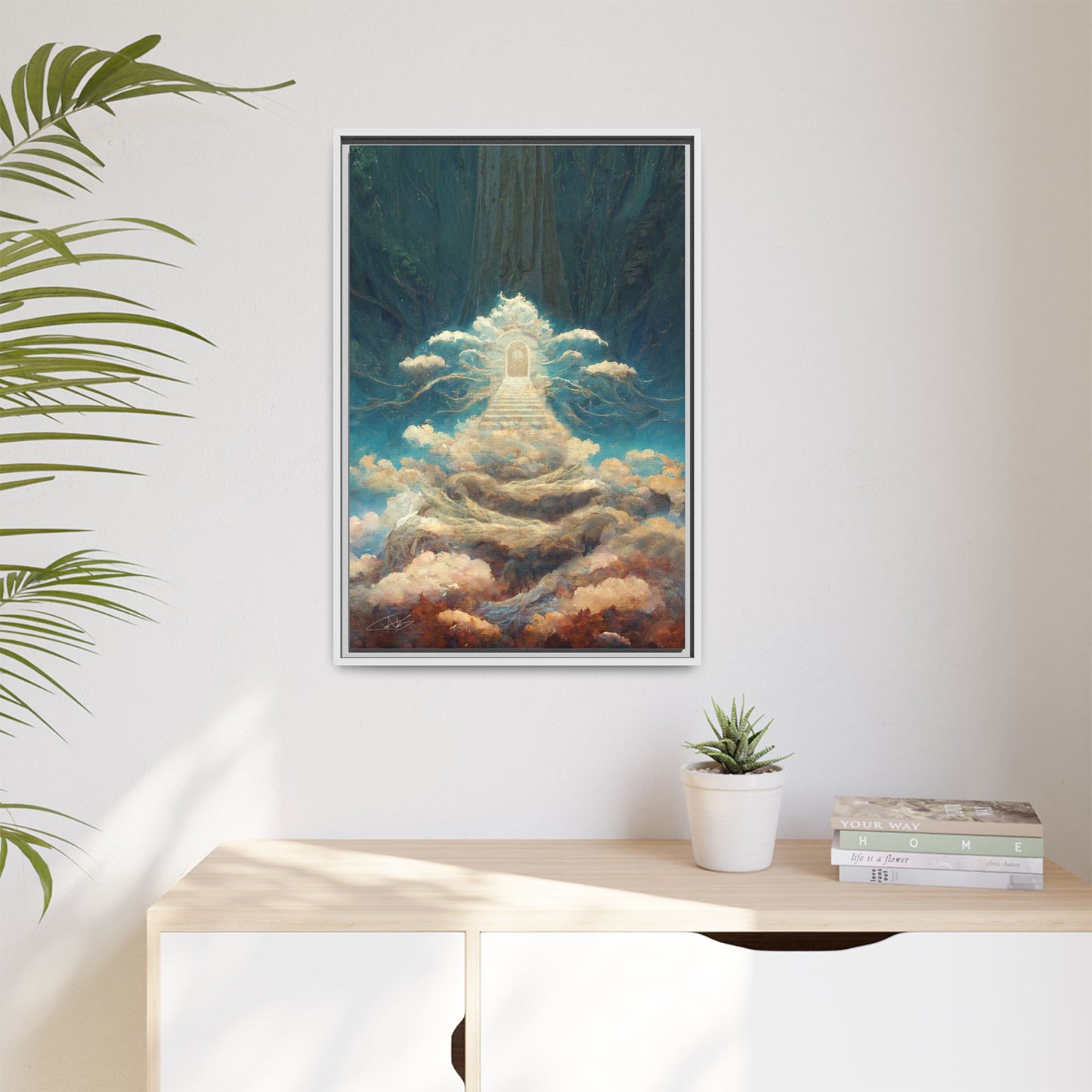 "Stairway to Heaven" Framed canvas