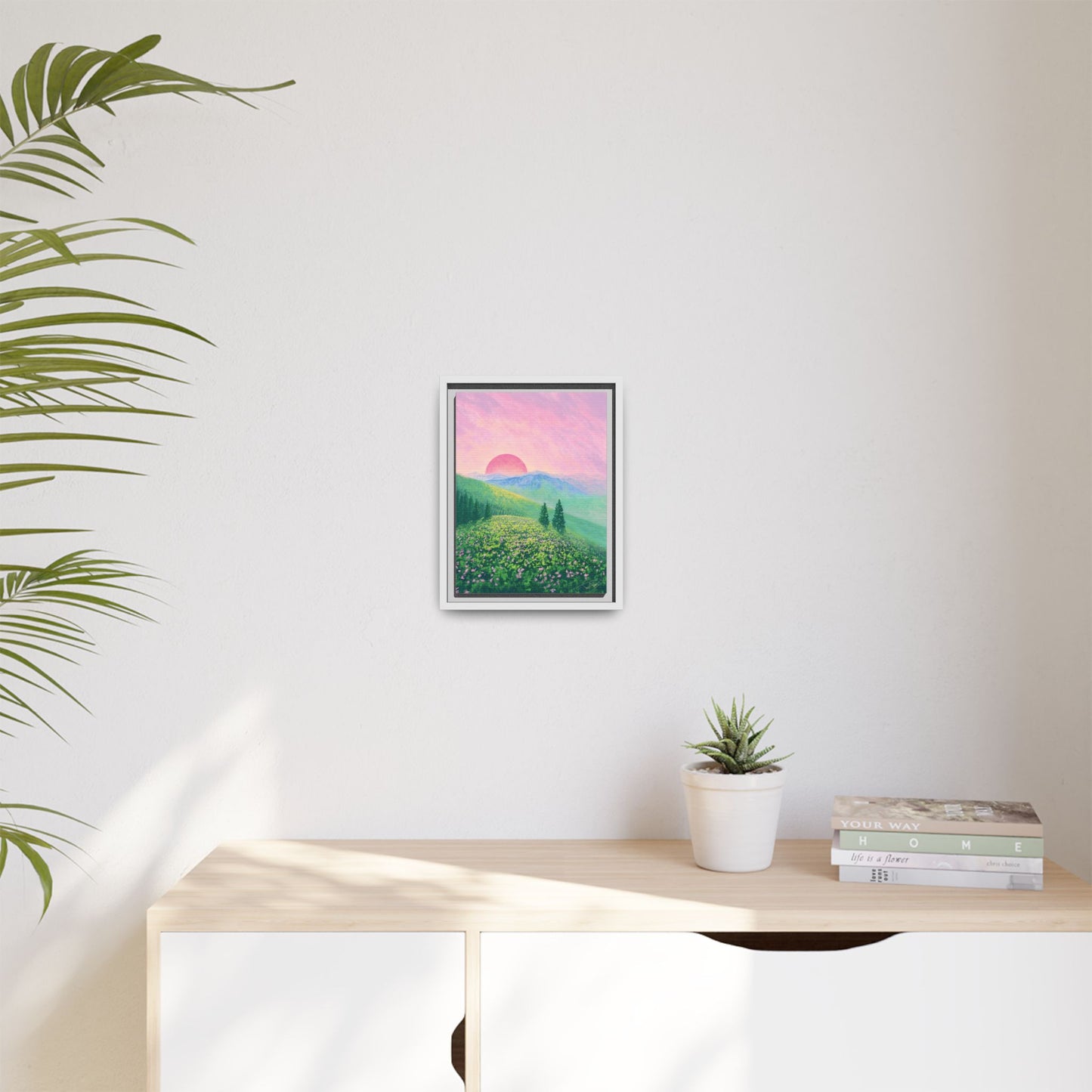 "Sunswept Hills" Framed canvas