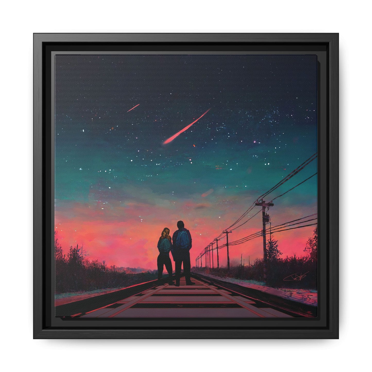 "Time Stood Still" Framed canvas