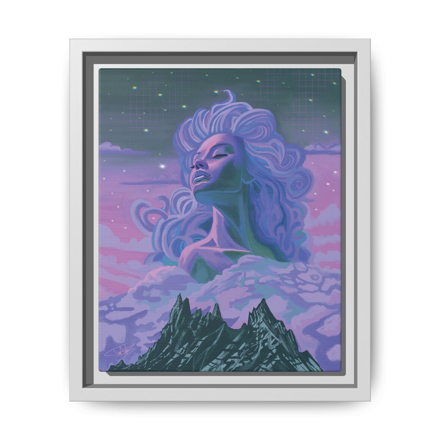 "Nightfall" Framed canvas