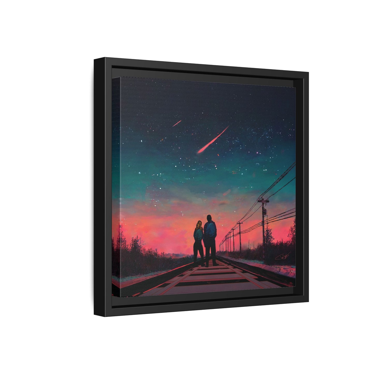 "Time Stood Still" Framed canvas