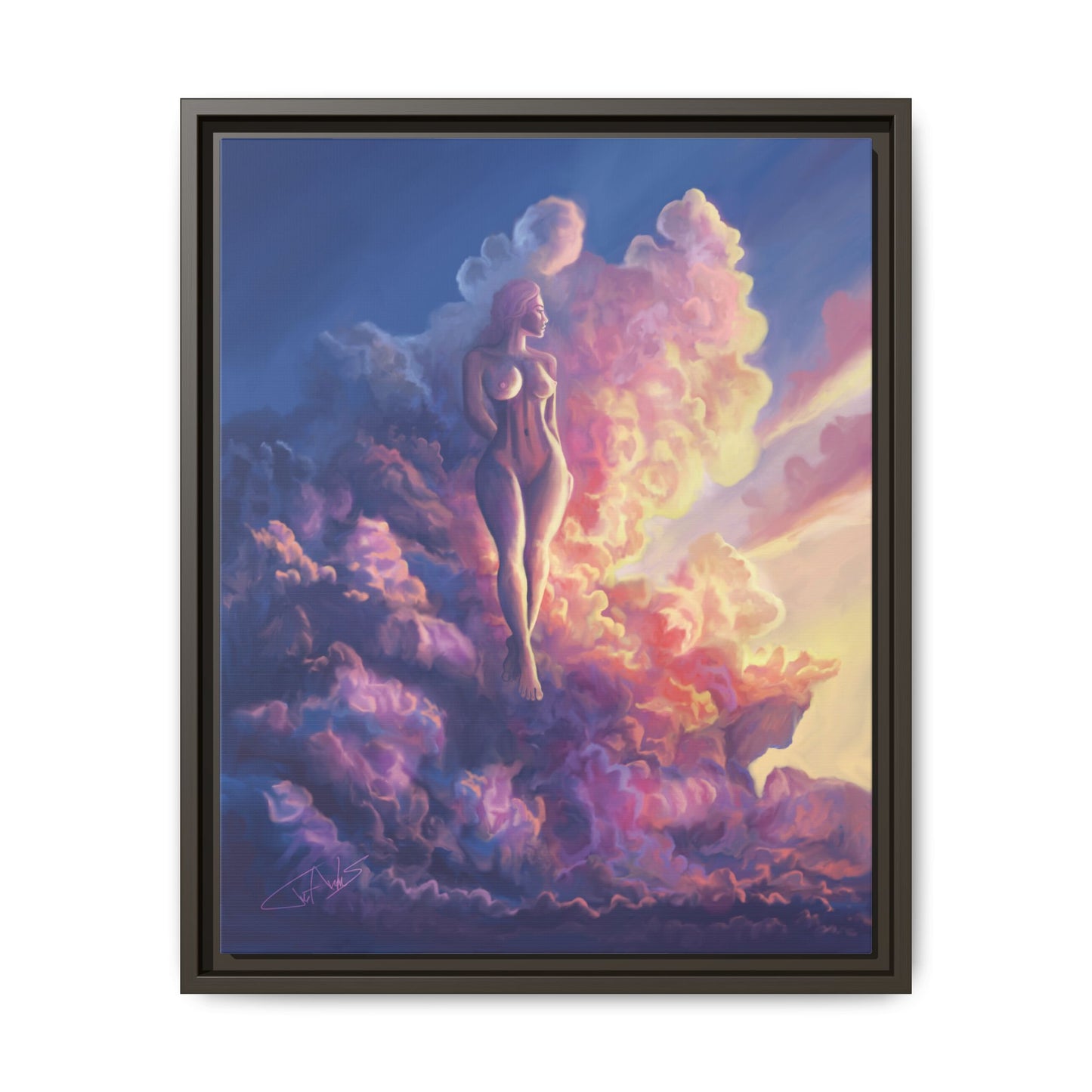 "Queen of Clouds" Framed canvas