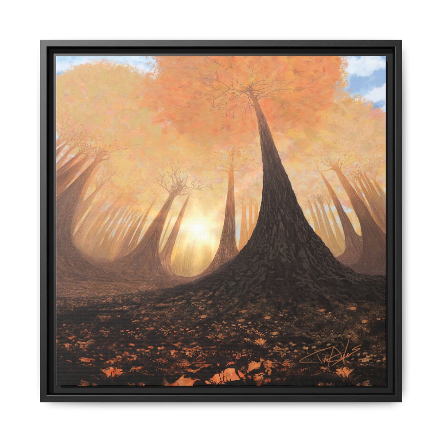 "Fall Painting" Framed canvas
