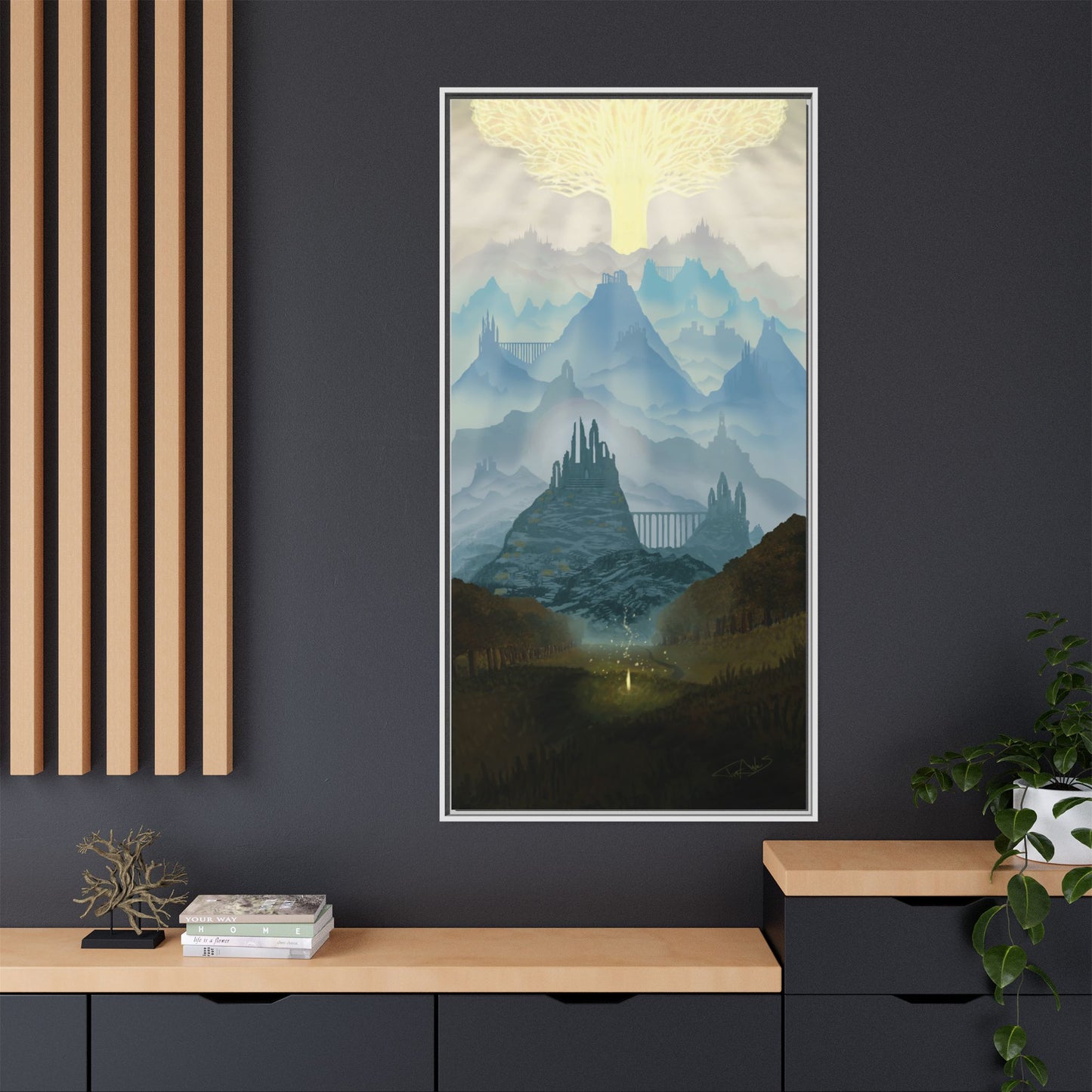 "Lands Between" Framed canvas