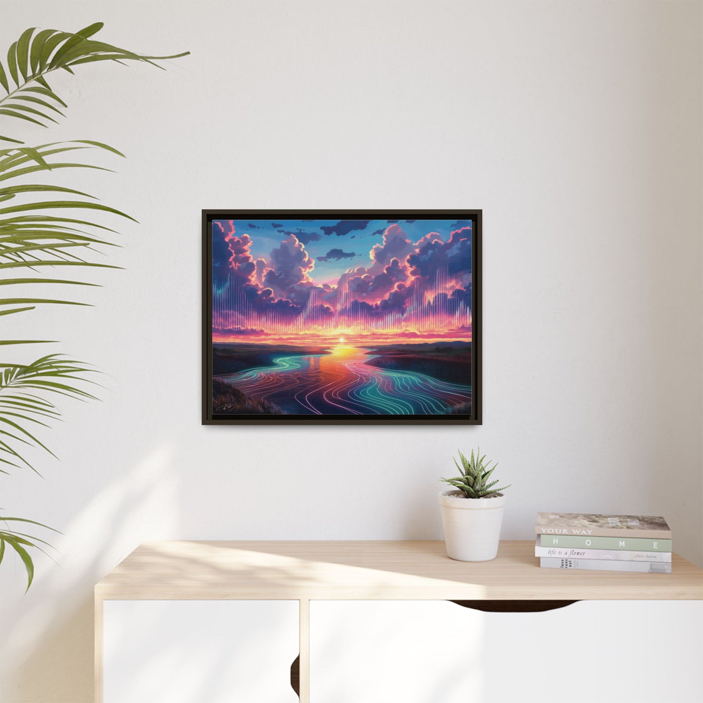 "Song of the Clouds" Framed canvas