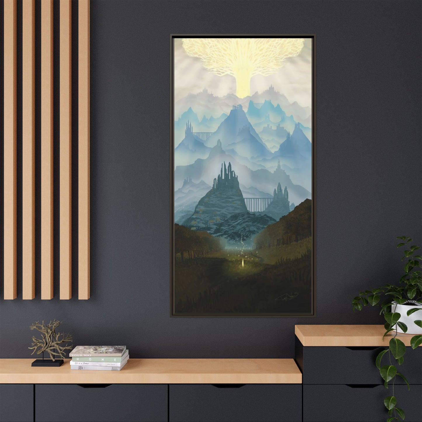 "Lands Between" Framed canvas