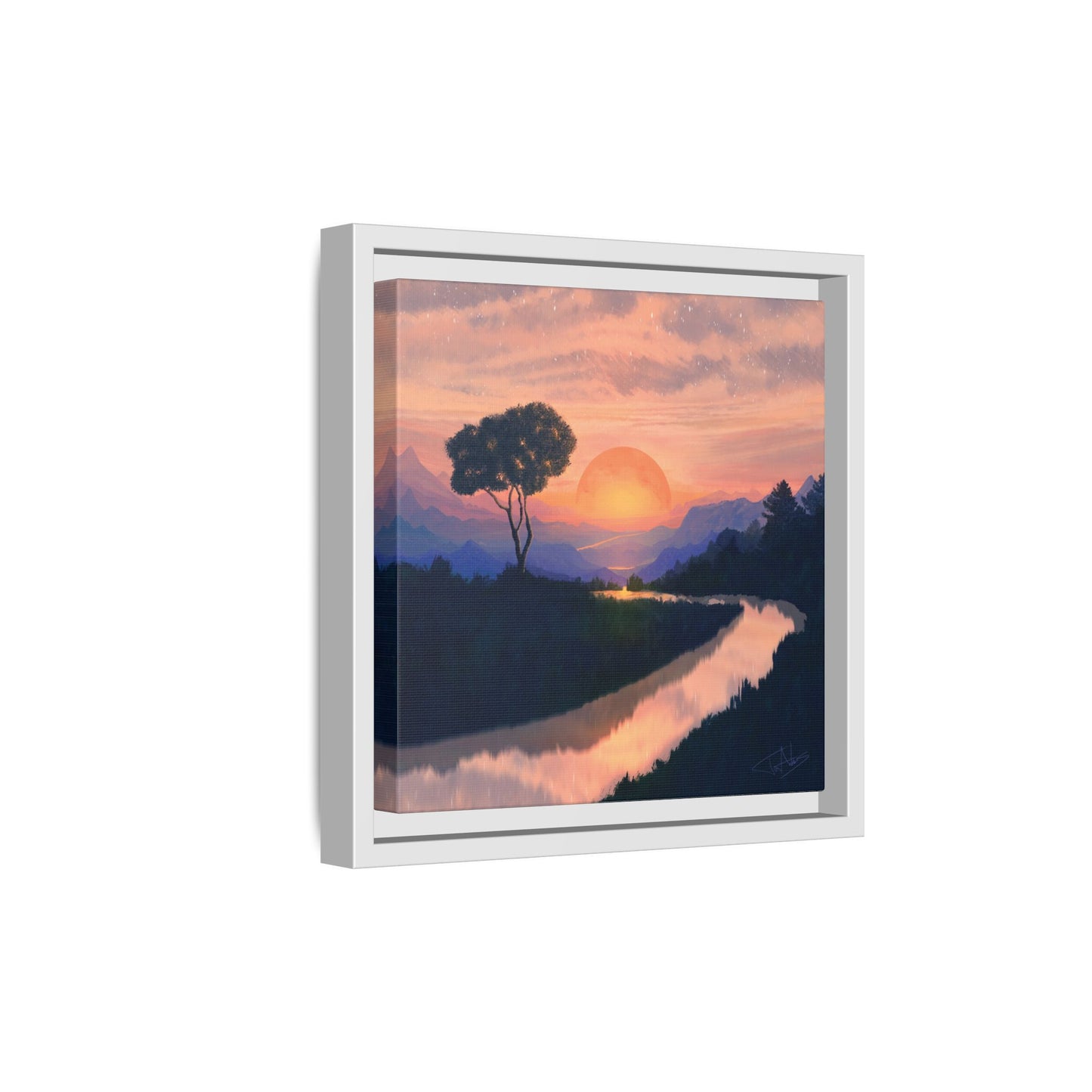 "Summer Sun" Framed canvas