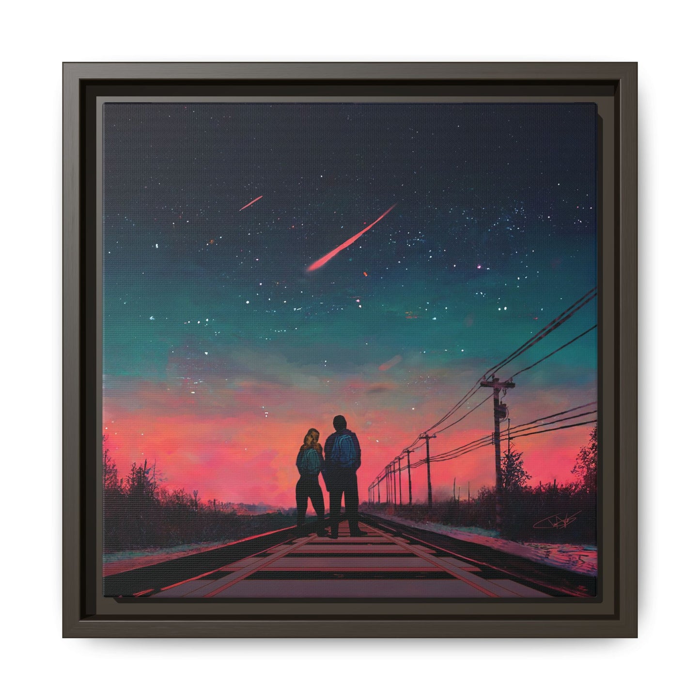 "Time Stood Still" Framed canvas