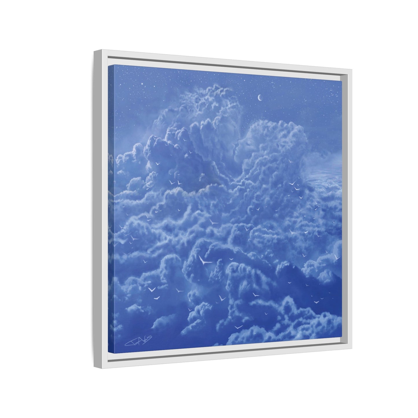 "Sky High" Framed canvas