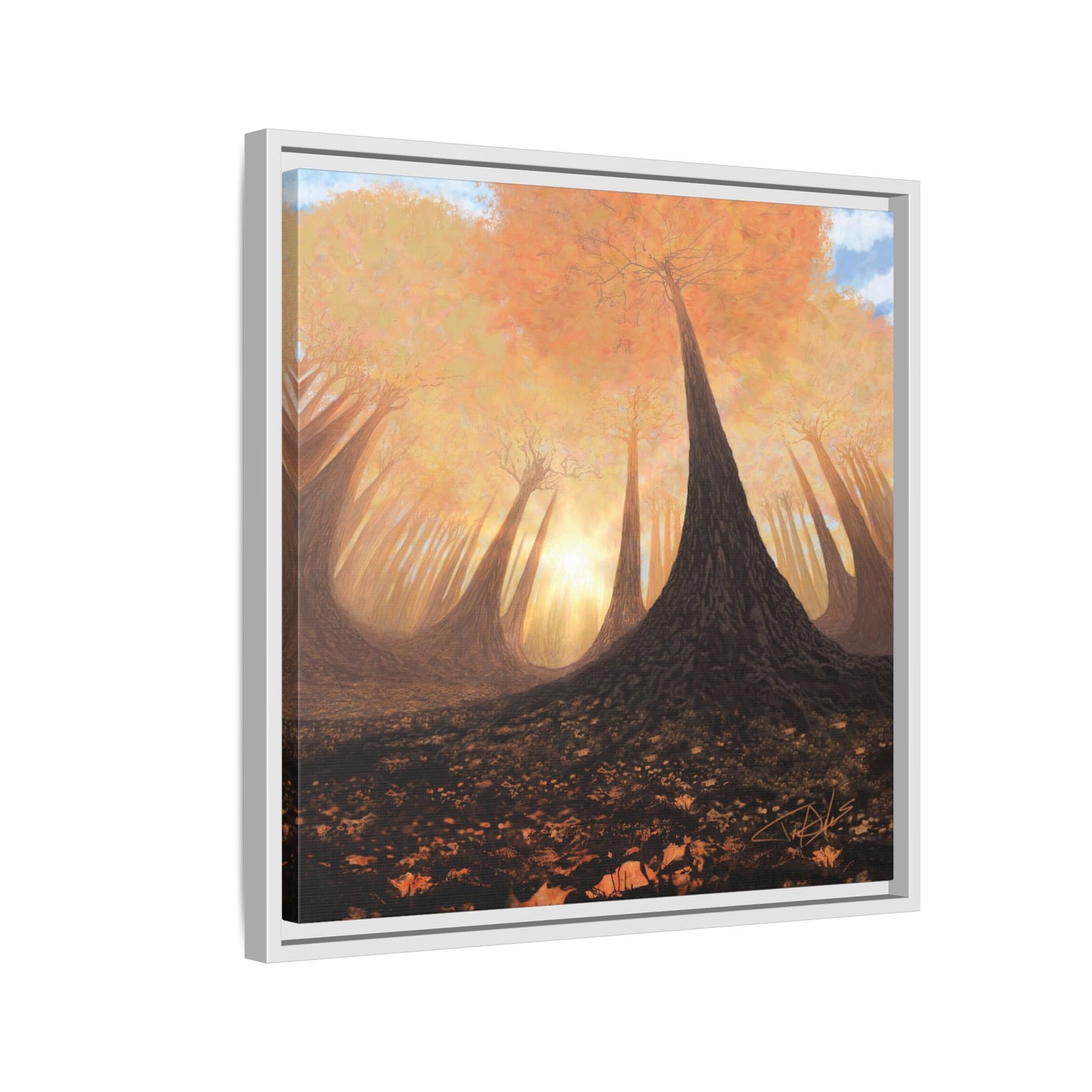 "Fall Painting" Framed canvas