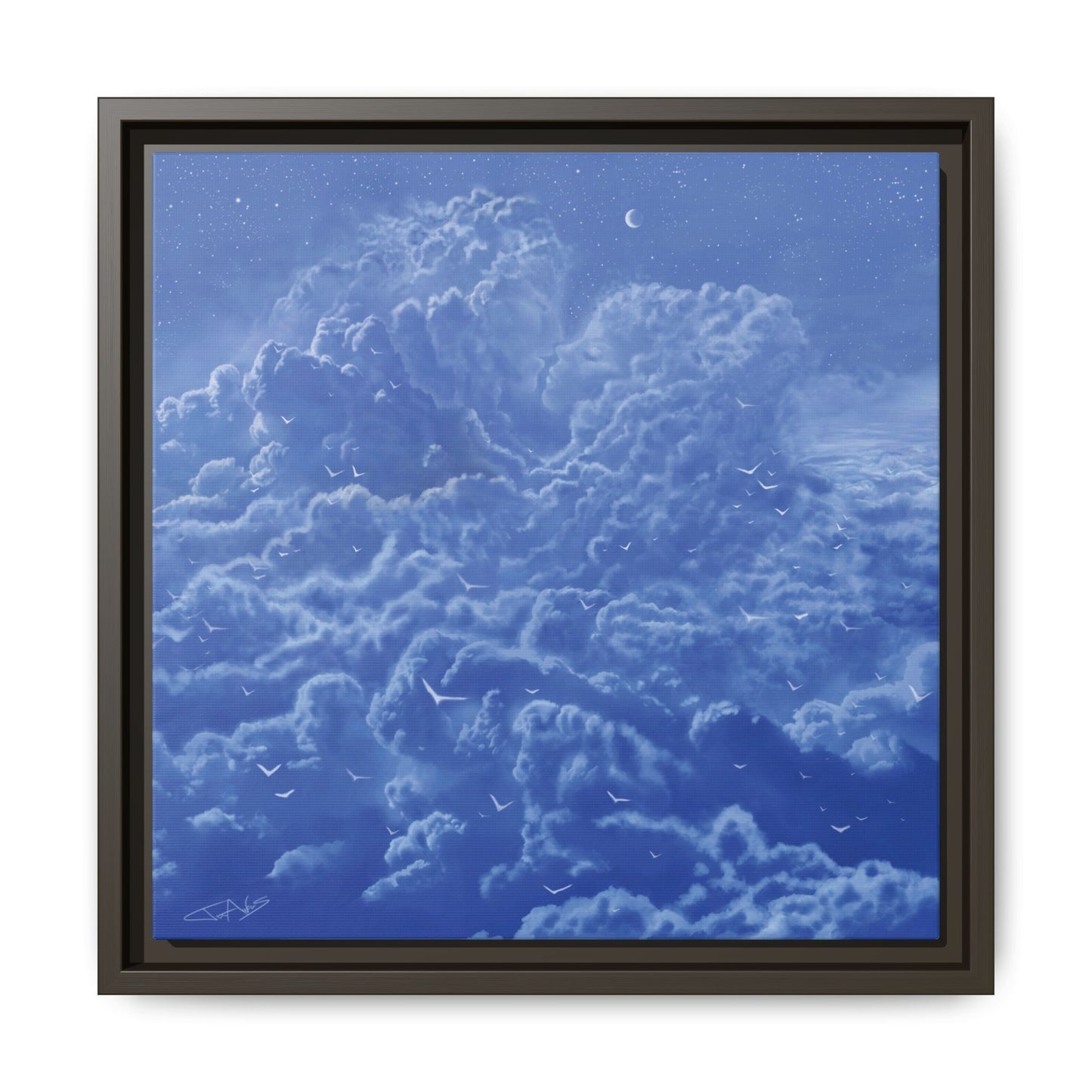 "Sky High" Framed canvas