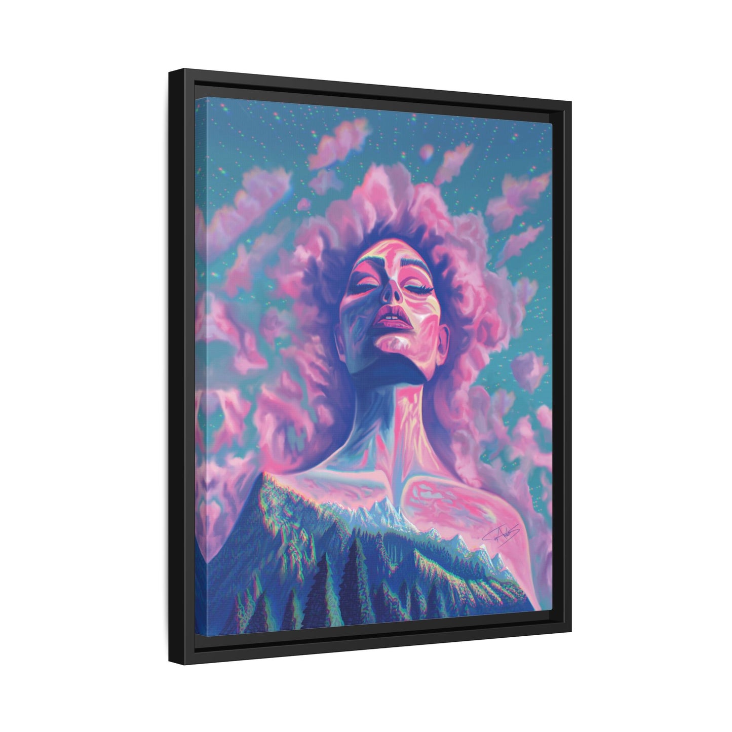 "Dusk" Framed canvas