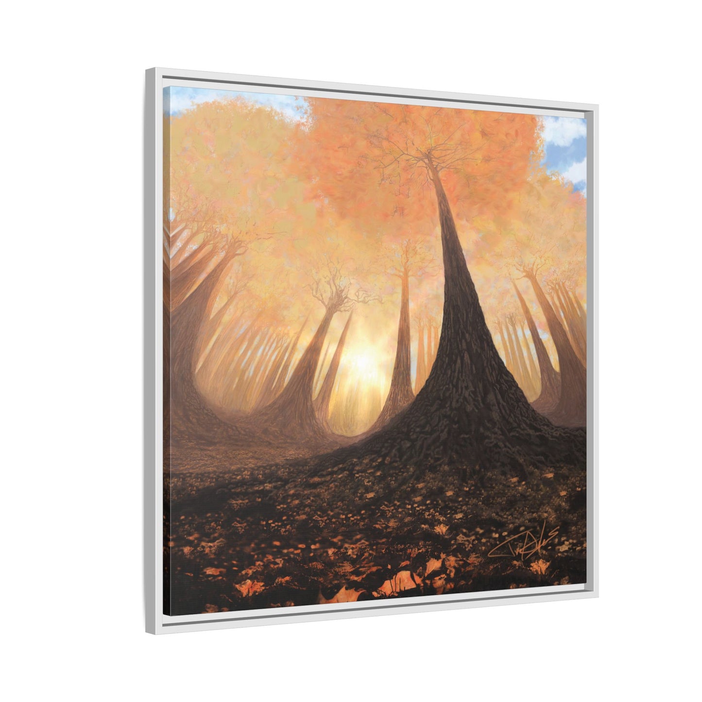 "Fall Painting" Framed canvas