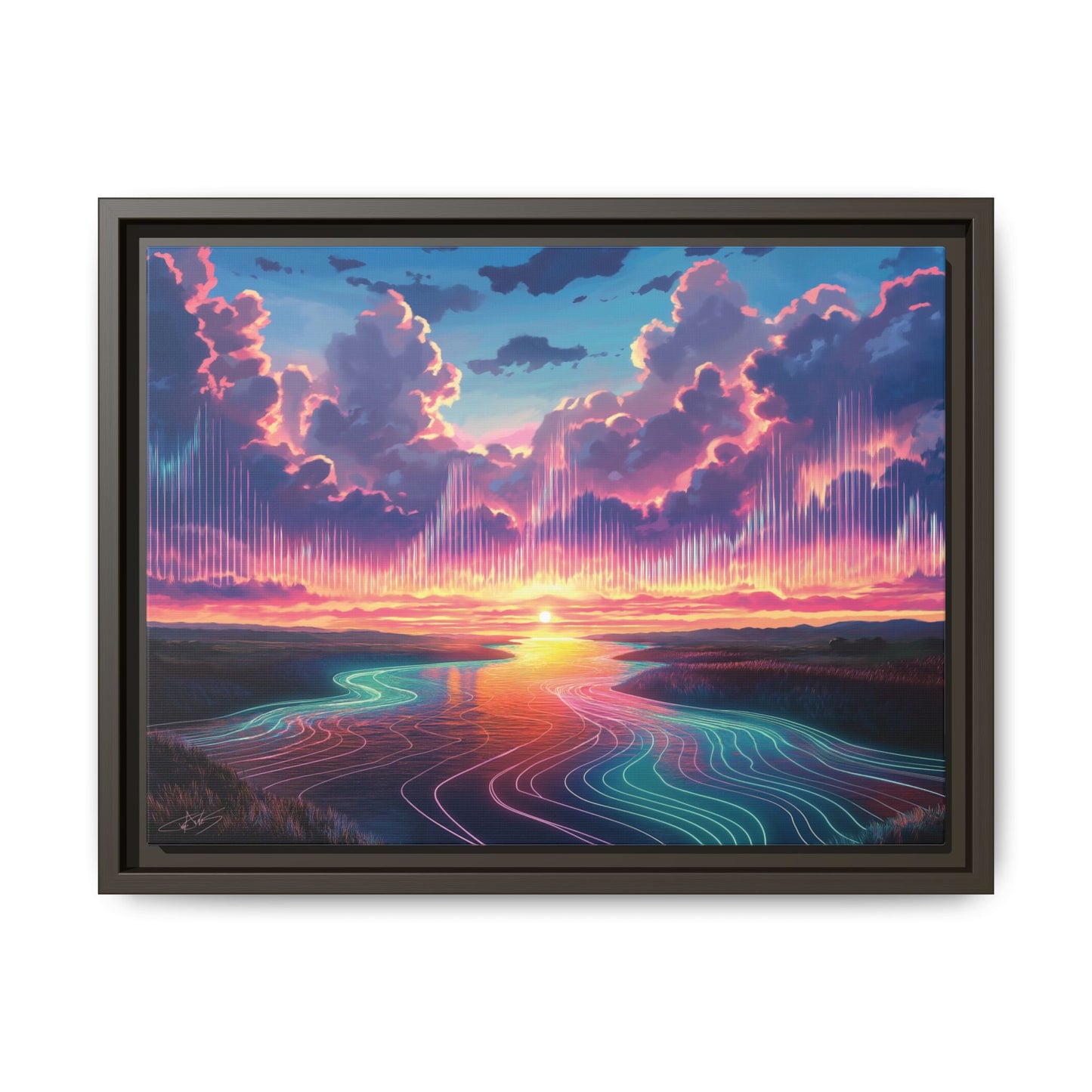 "Song of the Clouds" Framed canvas
