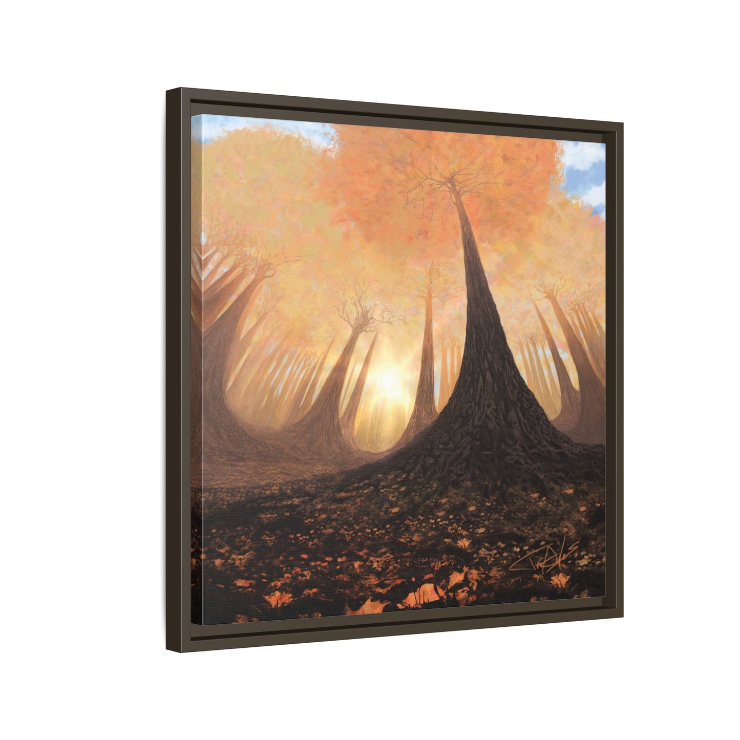 "Fall Painting" Framed canvas