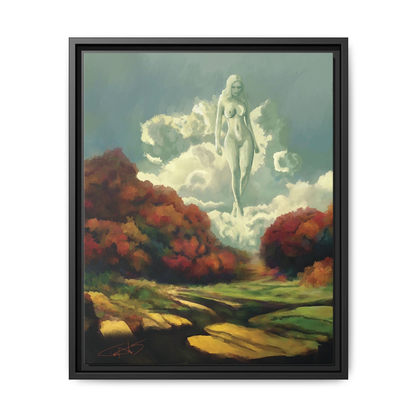 "Nephology" Framed canvas