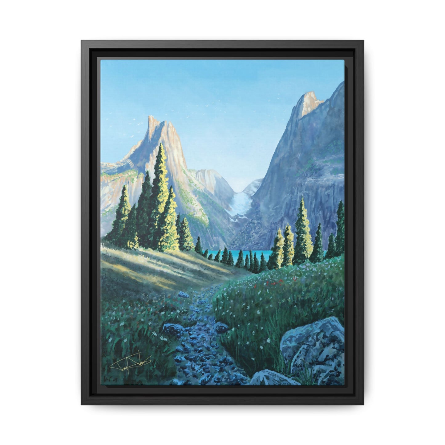 "Northern Pines" Framed canvas