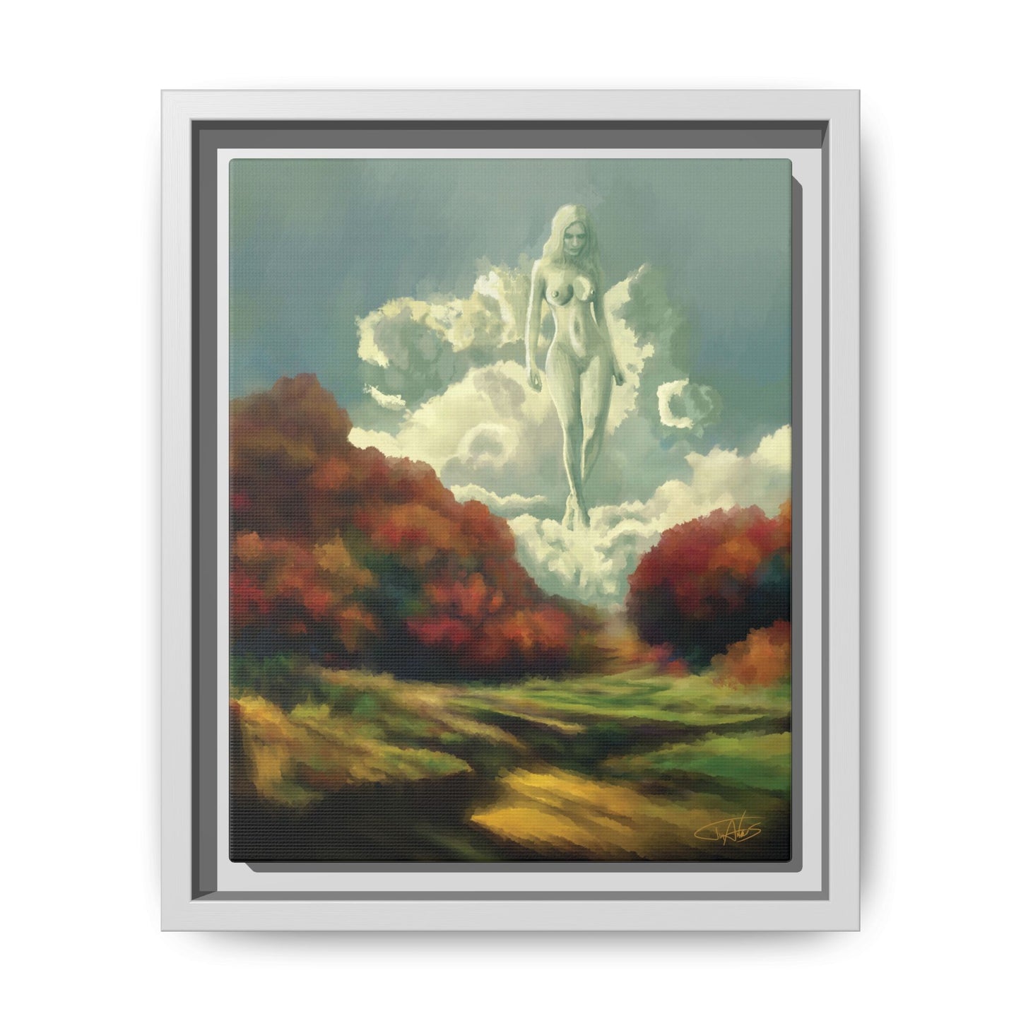 "Nephology" Framed canvas