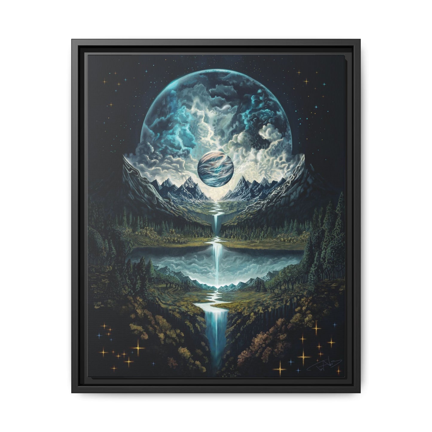 "Time" Framed canvas