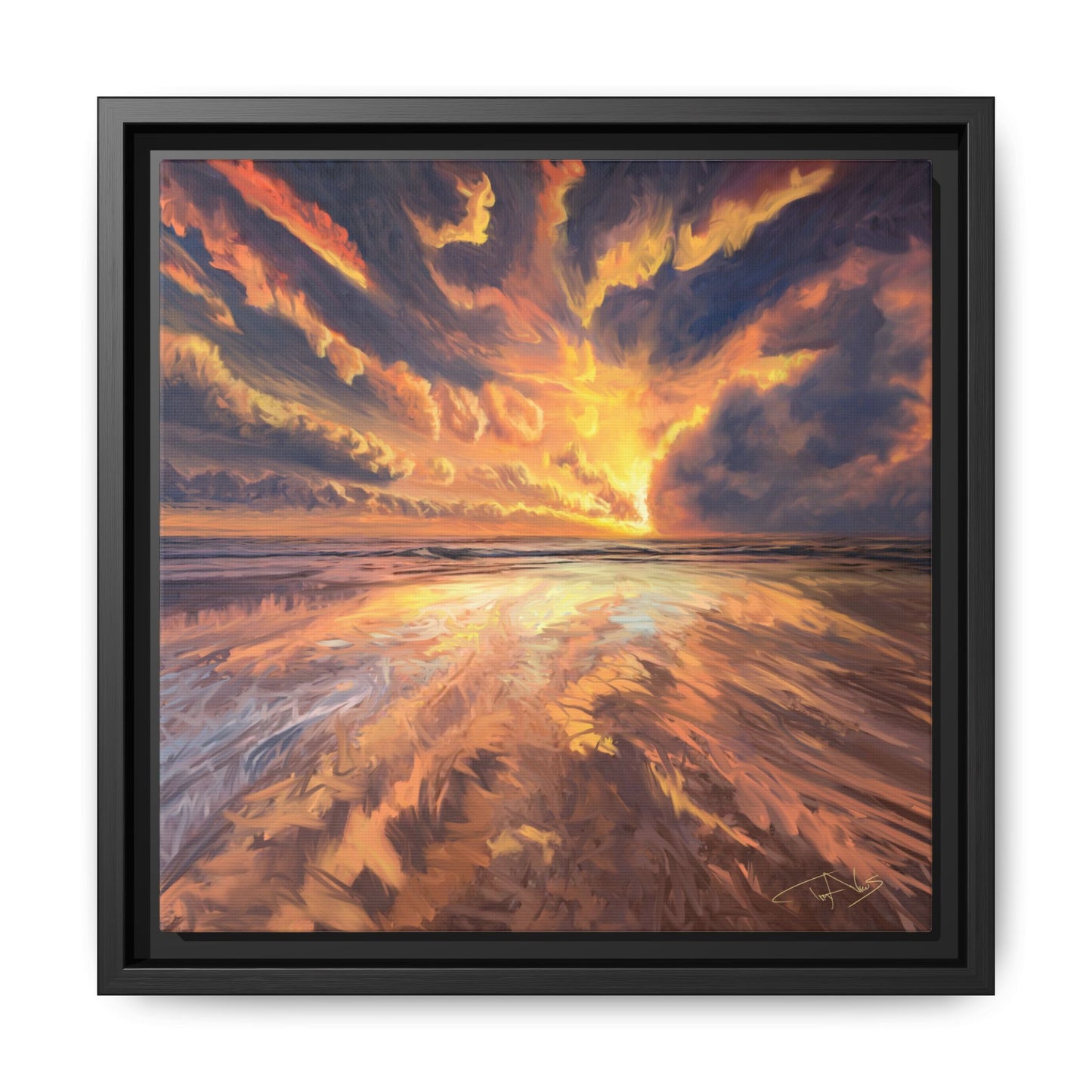 "Approaching the Infinite" Framed canvas