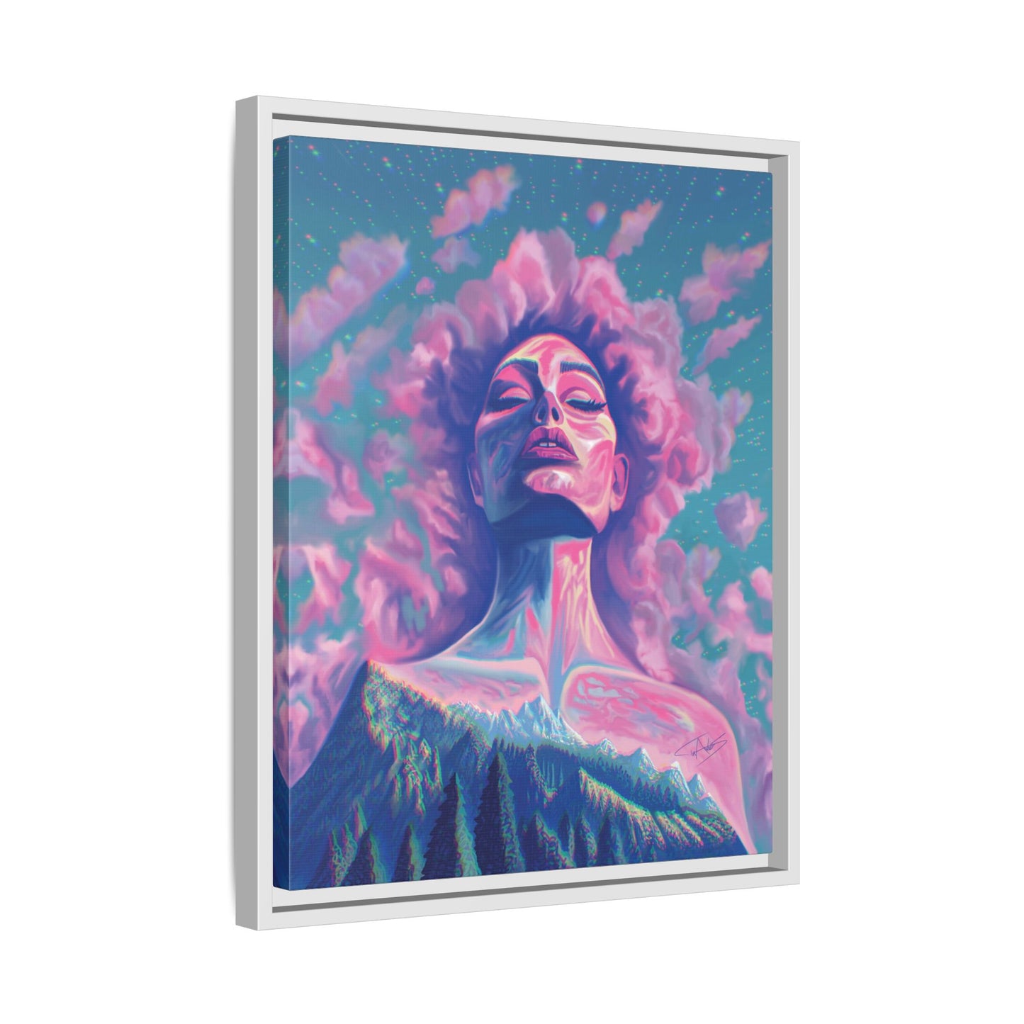 "Dusk" Framed canvas