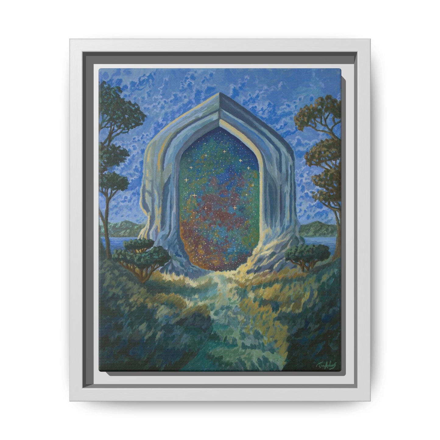 "Divine Portal" Framed canvas