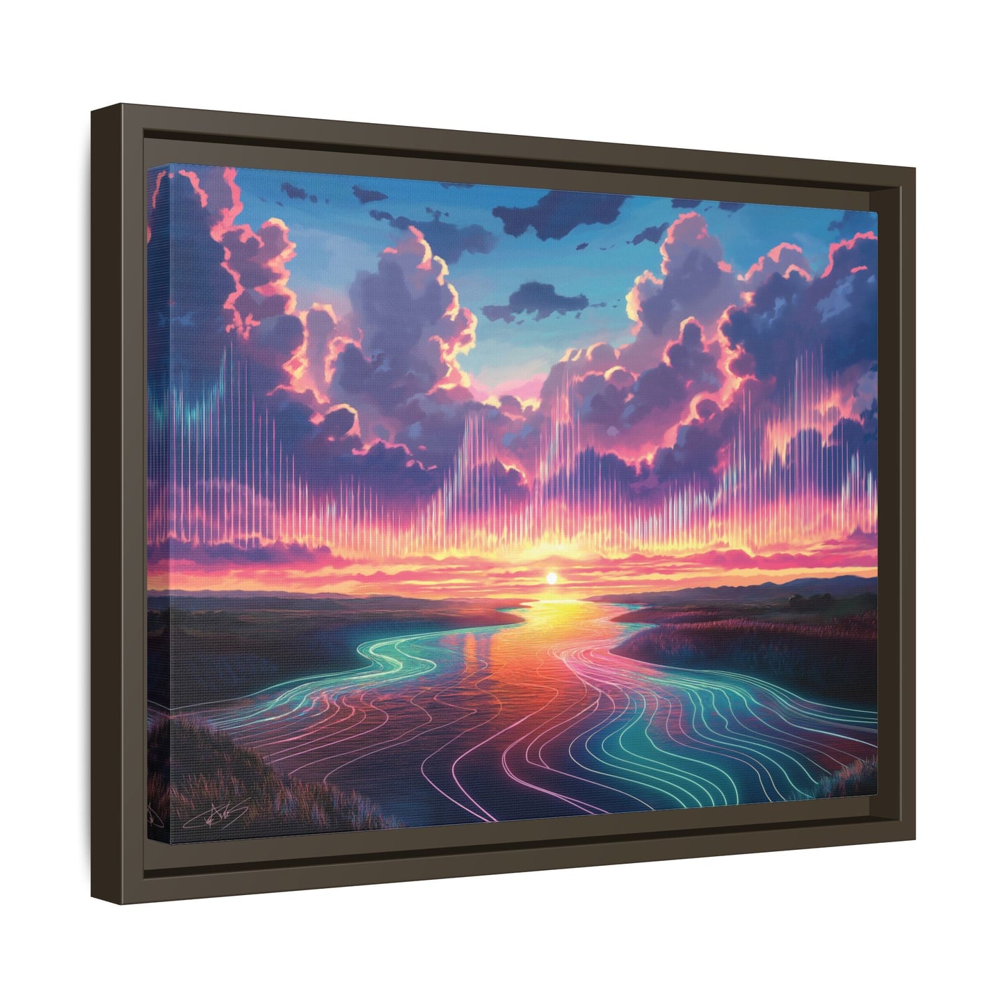 "Song of the Clouds" Framed canvas