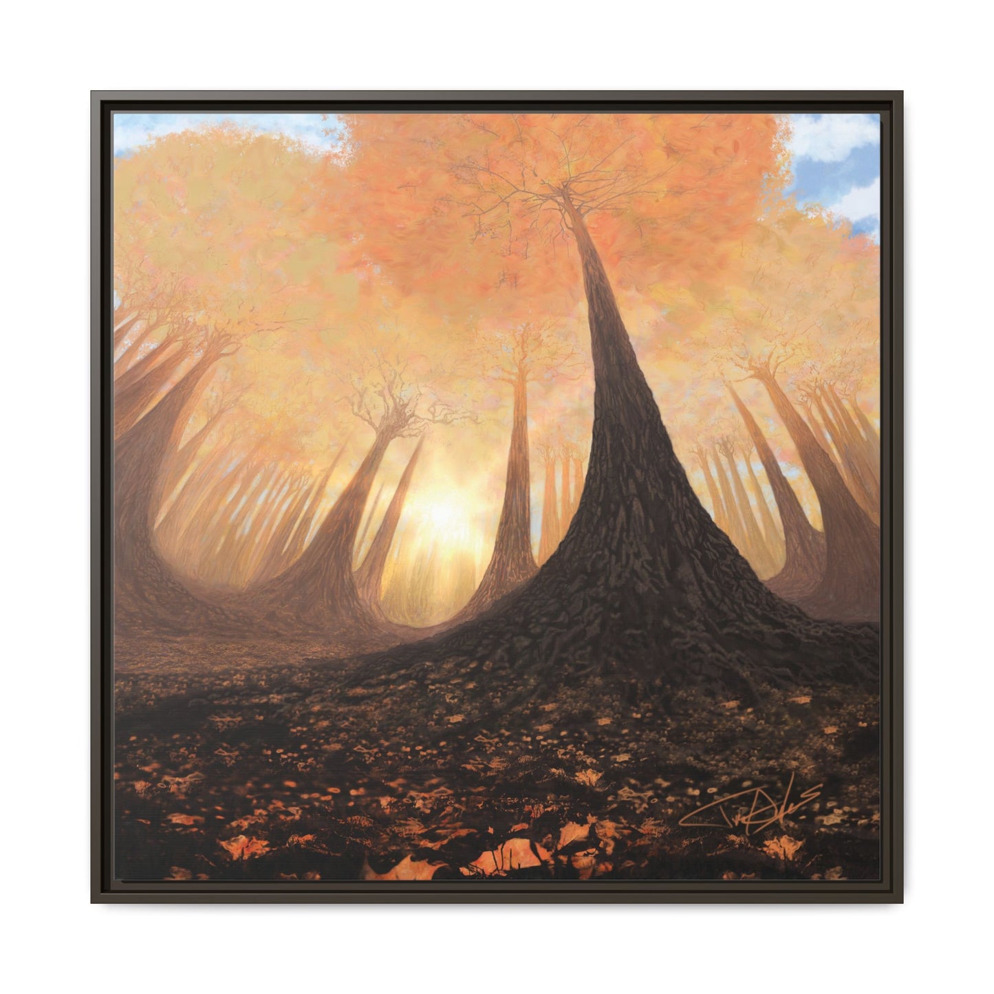 "Fall Painting" Framed canvas