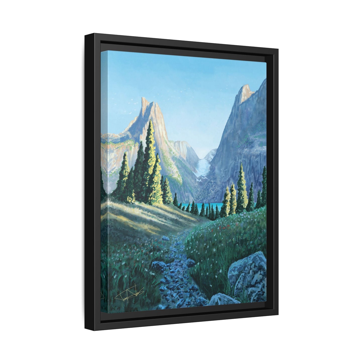 "Northern Pines" Framed canvas