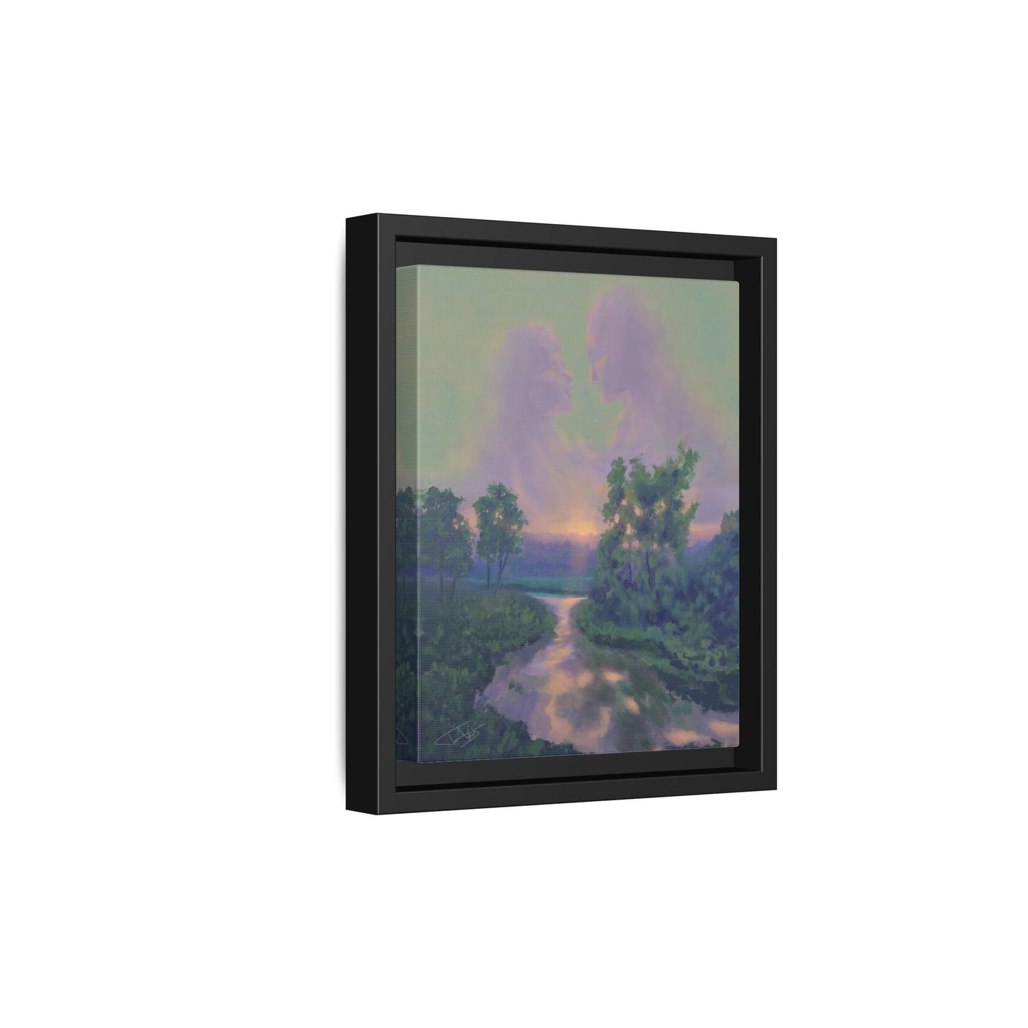 "Love Like a Sunset" Framed canvas