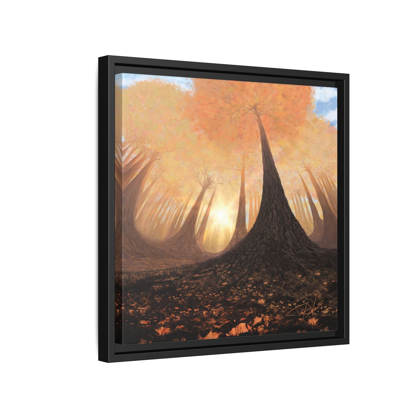 "Fall Painting" Framed canvas