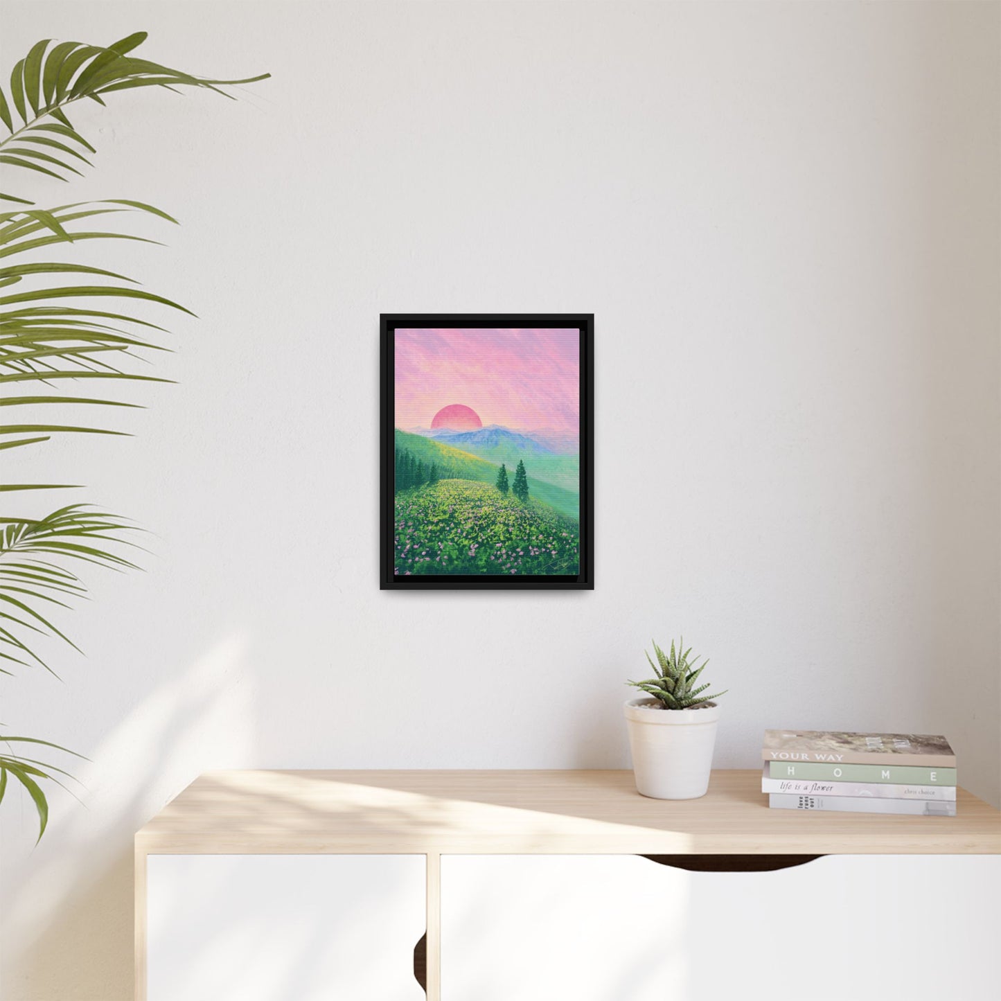 "Sunswept Hills" Framed canvas