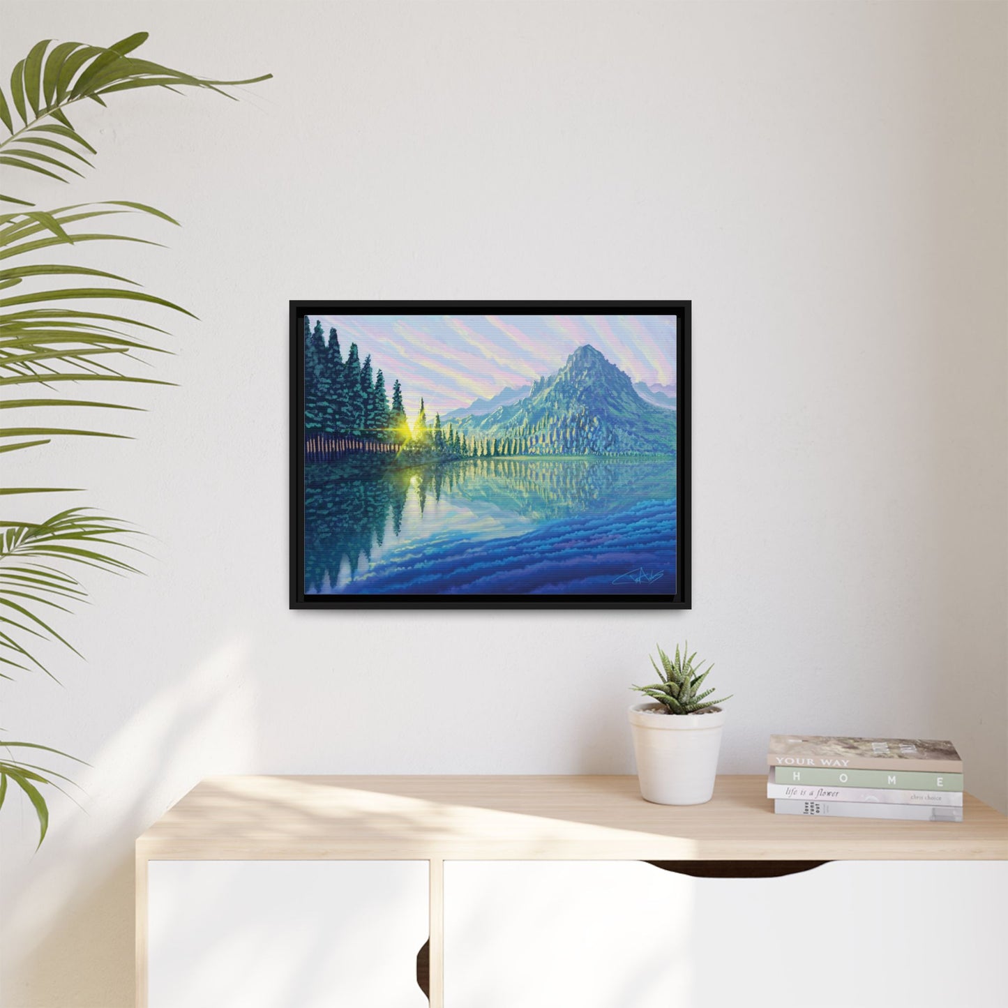 "Skycandy" Framed canvas