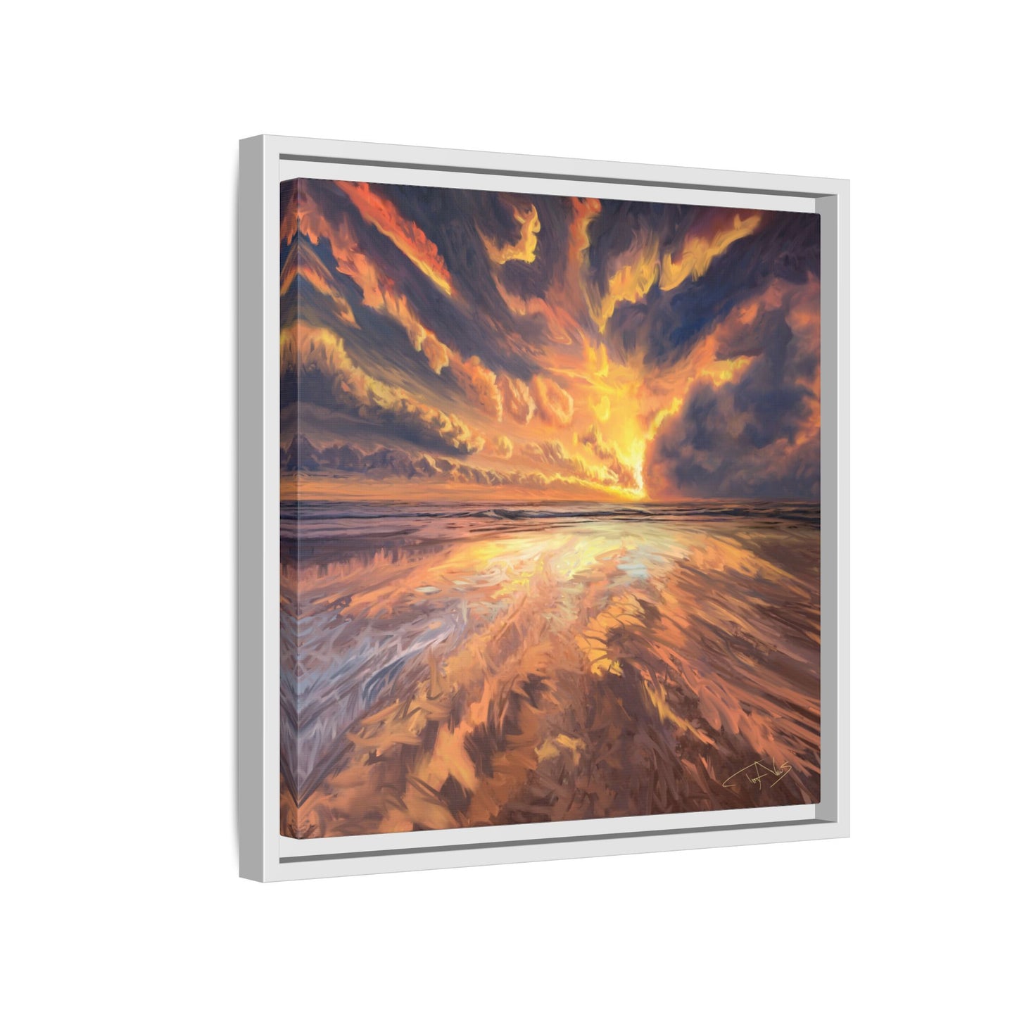 "Approaching the Infinite" Framed canvas