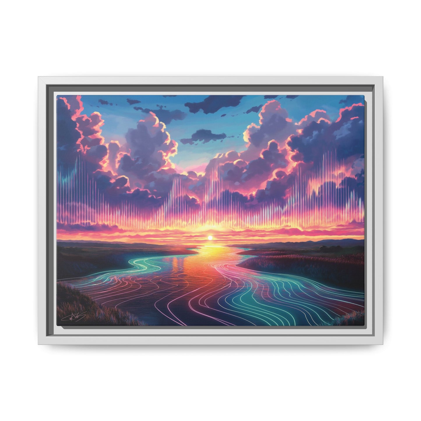 "Song of the Clouds" Framed canvas